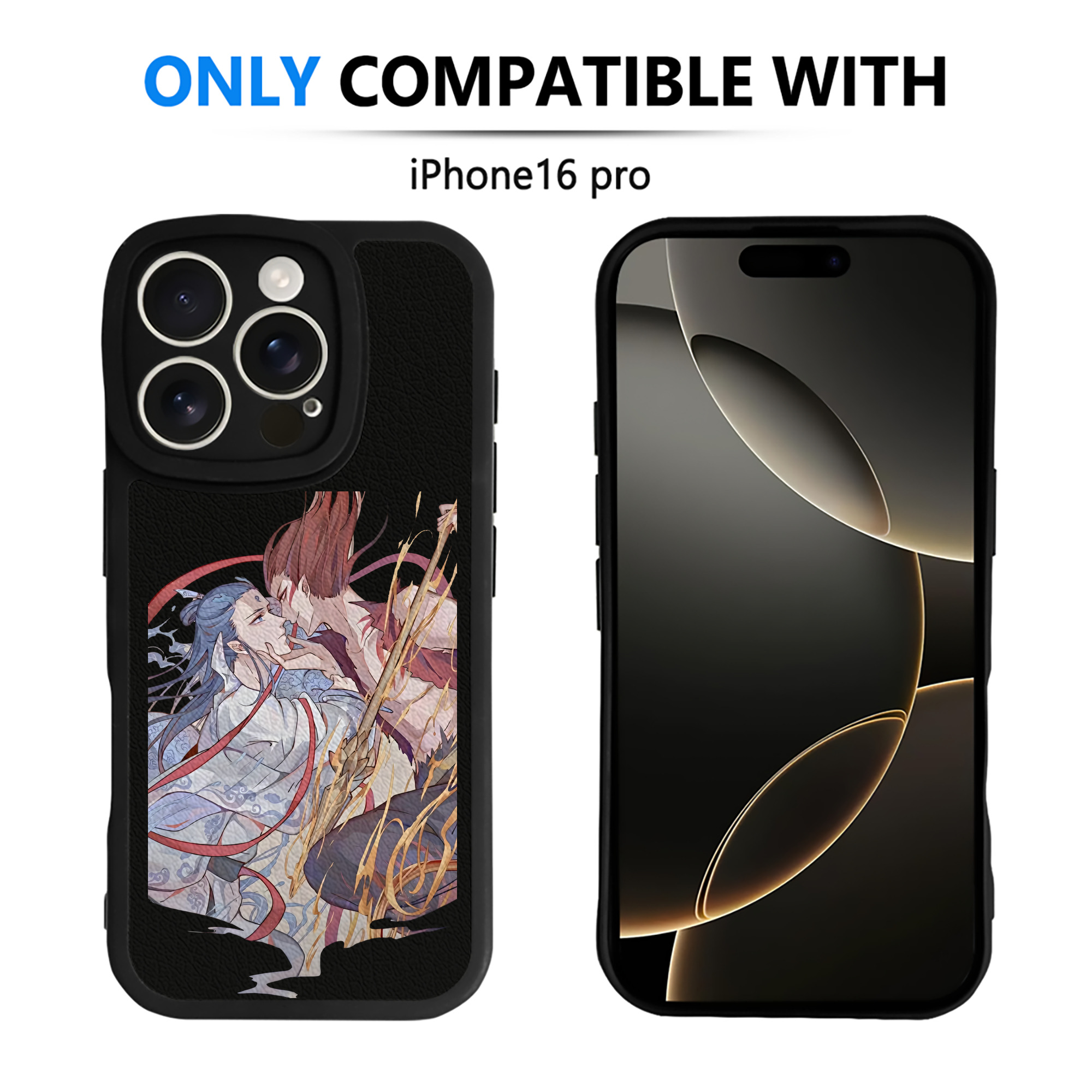 （画像用） Ne Zha 2 ナタ 魔童の大暴れ 【iPhone 16シリーズ対応】シリコンスマホケース（レザー調） 材質：シリコン